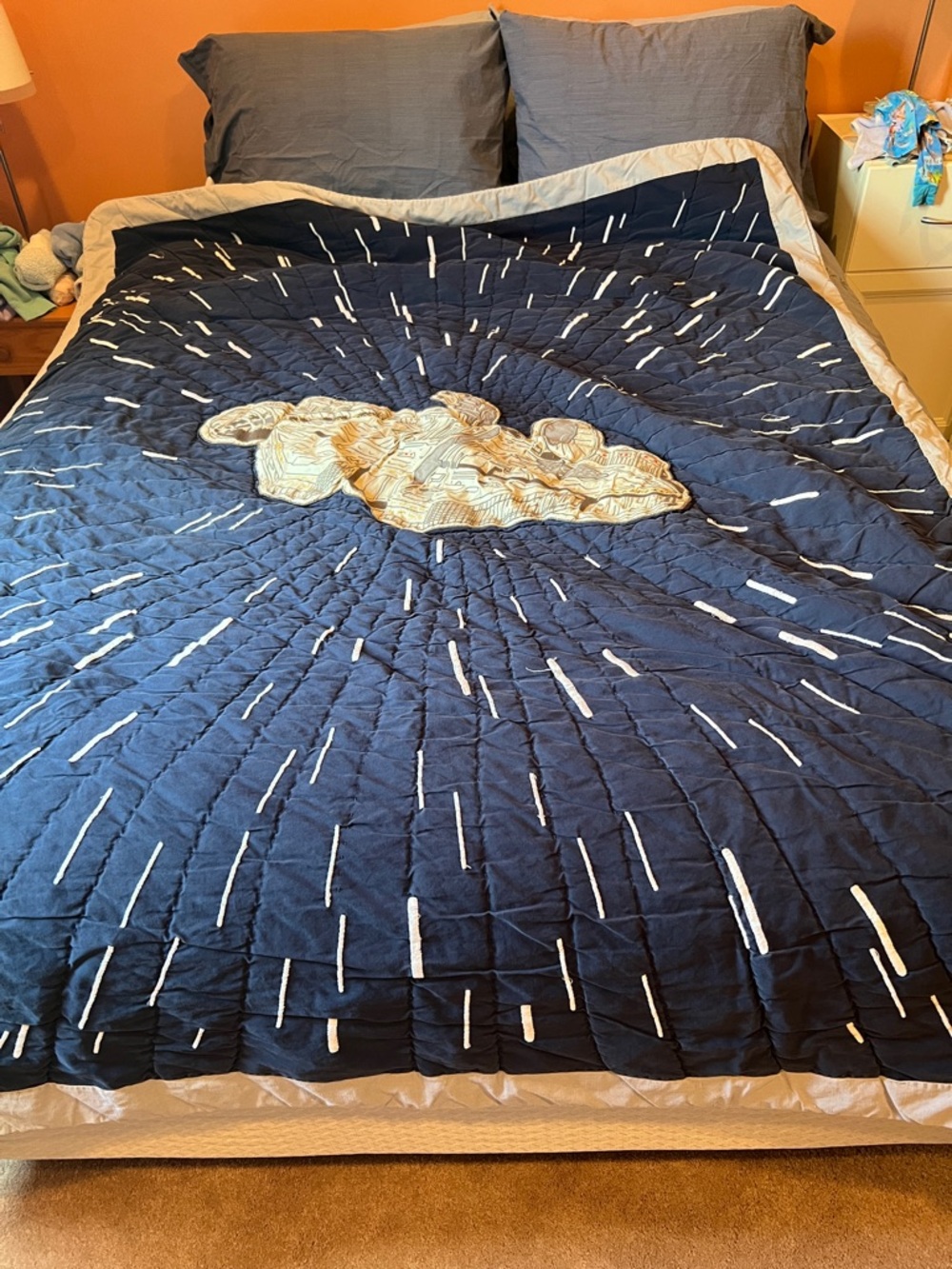 Pottery Barn Kids Star Wars Quilt Millennium Falcon Twin